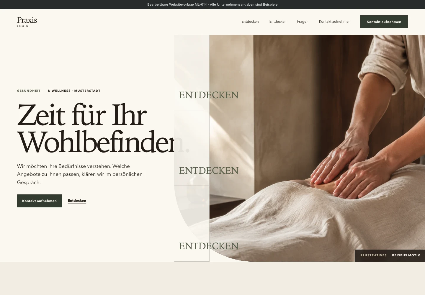 Gesundheit & Wellness · Edition 014 – Websitevorschau