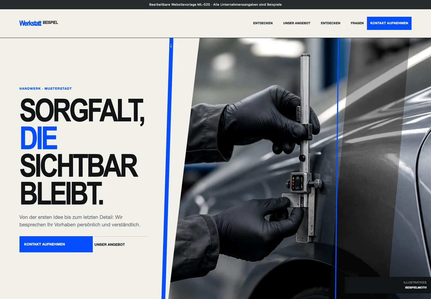 Handwerk · Edition 020 – Websitevorschau
