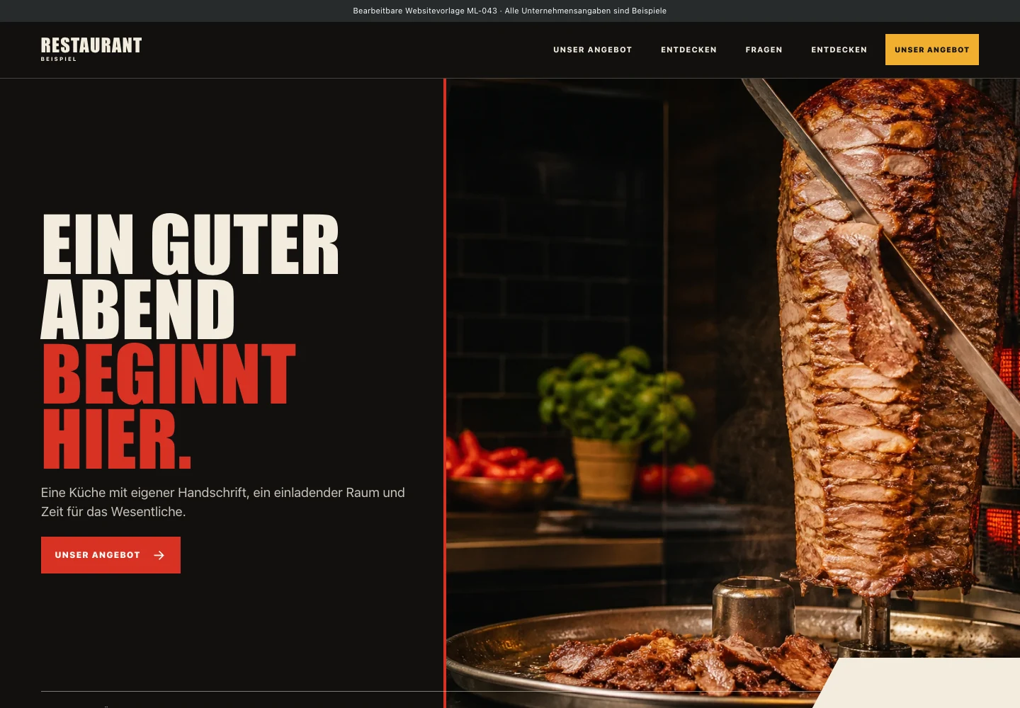 Gastronomie · Edition 043 – Websitevorschau