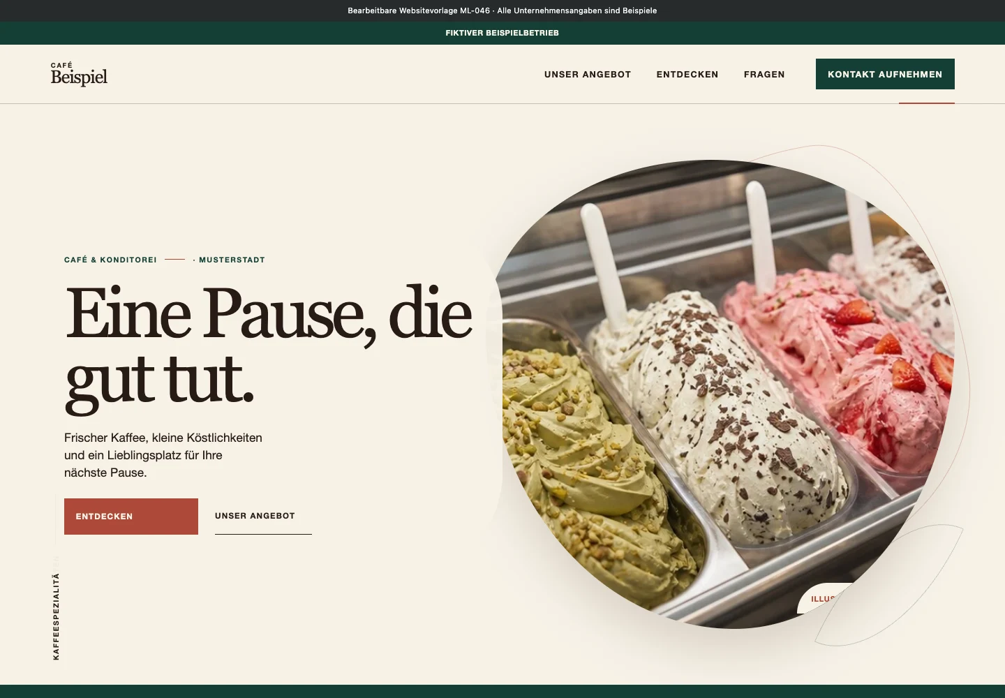 Café & Konditorei · Edition 046 – Websitevorschau