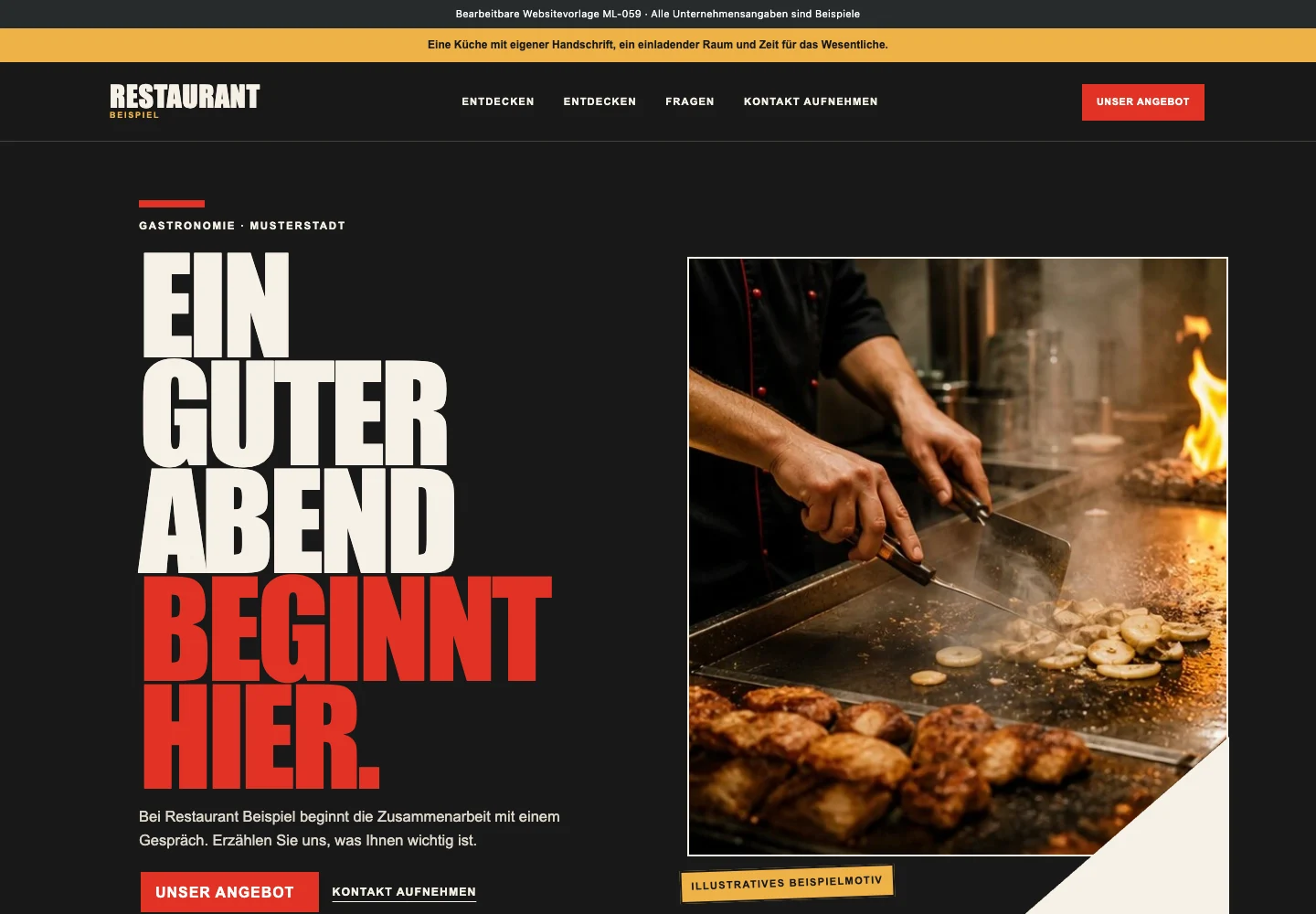 Gastronomie · Edition 059 – Websitevorschau