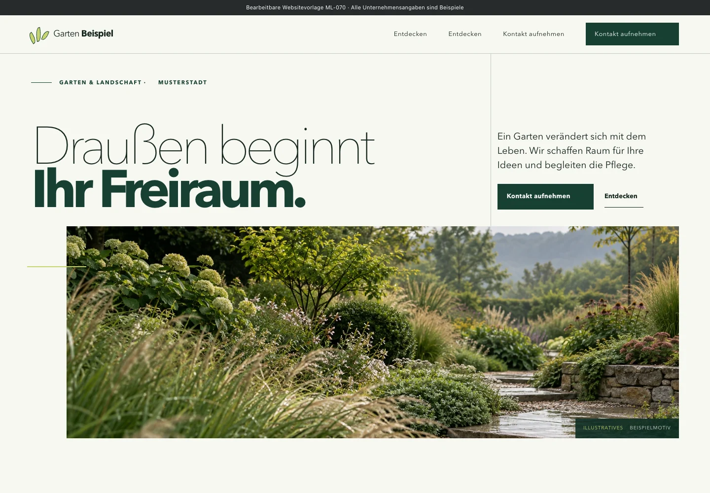 Garten & Landschaft · Edition 070 – Websitevorschau