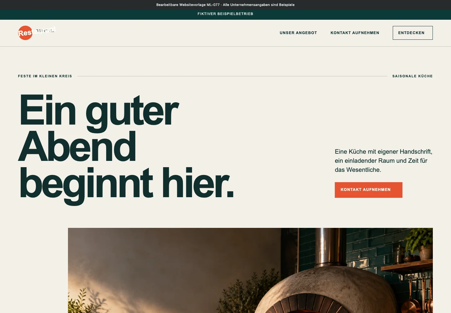 Gastronomie · Edition 077 – Websitevorschau