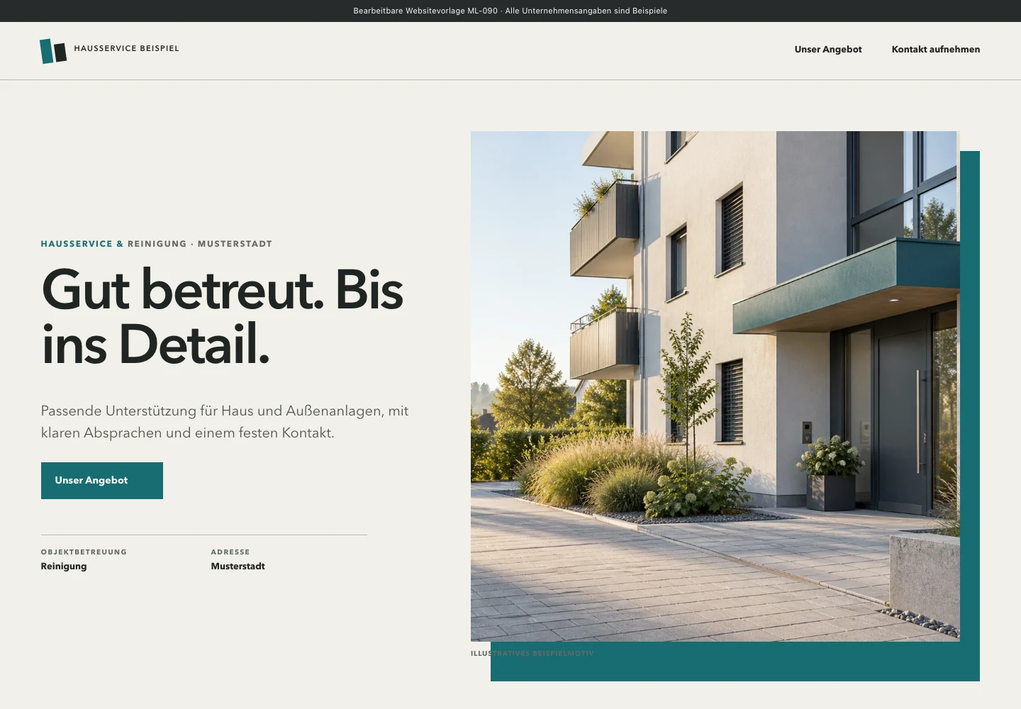 Hausservice & Reinigung · Edition 090 – Websitevorschau