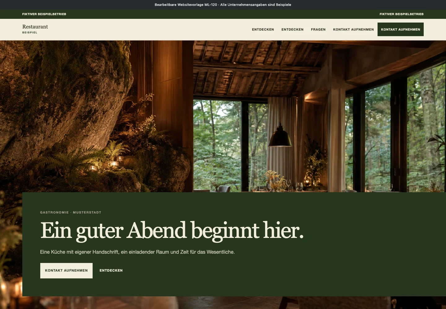 Gastronomie · Edition 120 – Websitevorschau