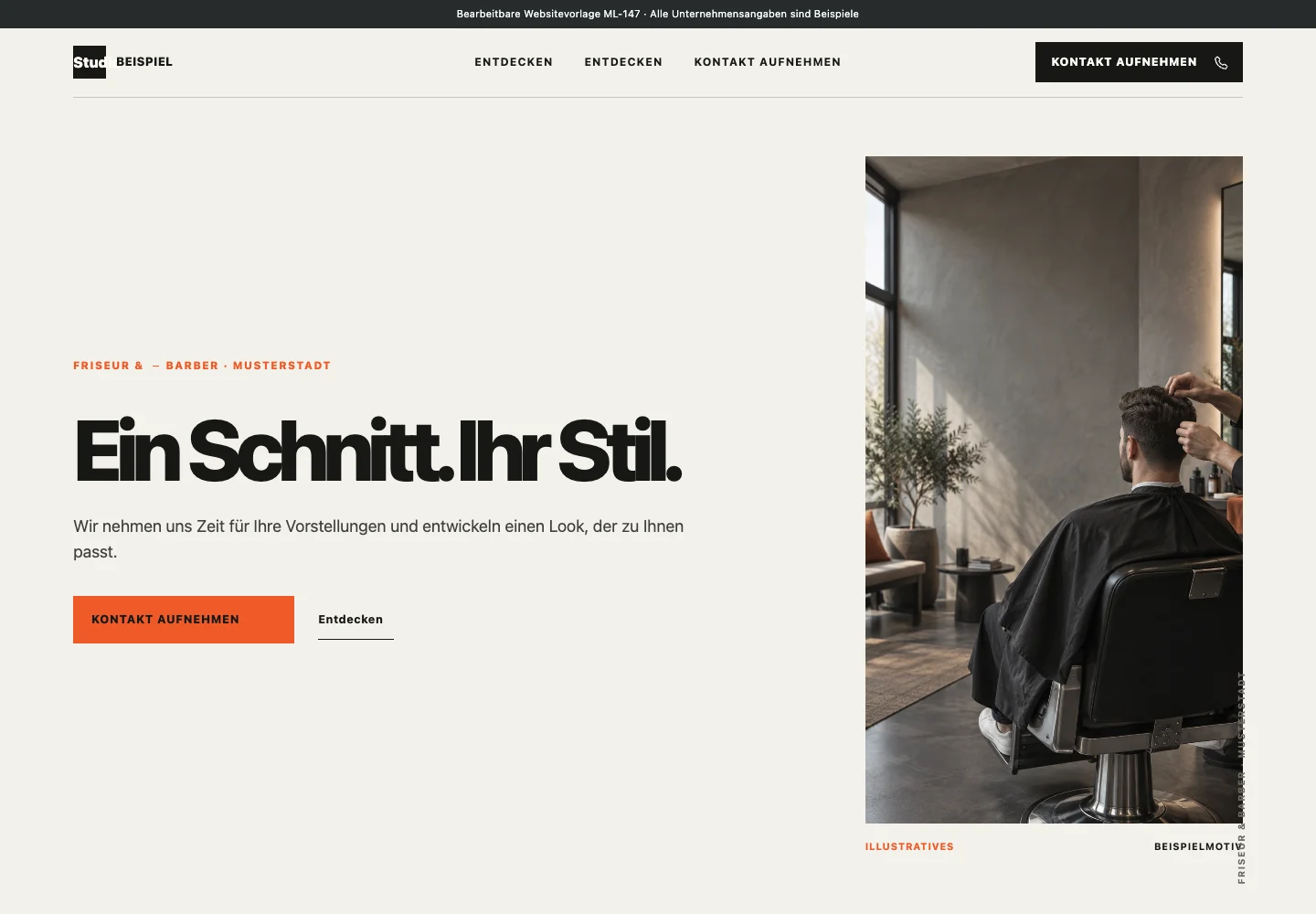 Friseur & Barber · Edition 147 – Websitevorschau