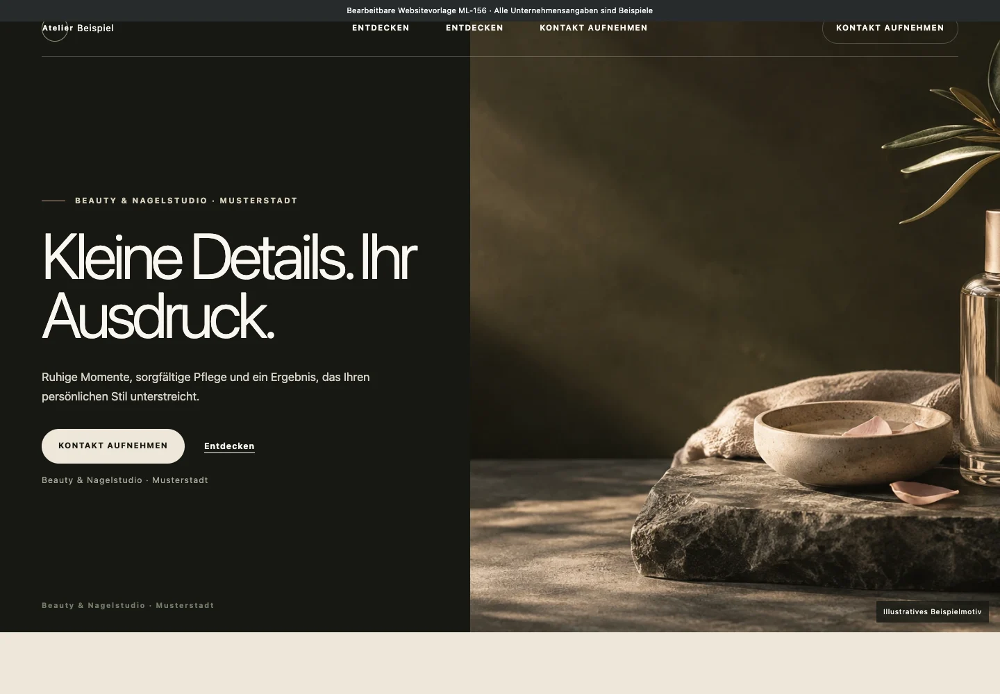 Beauty & Nagelstudio · Edition 156 – Websitevorschau
