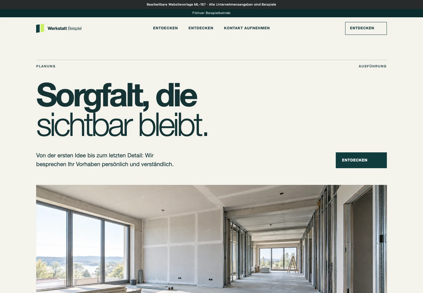 Handwerk · Edition 167 – Websitevorschau