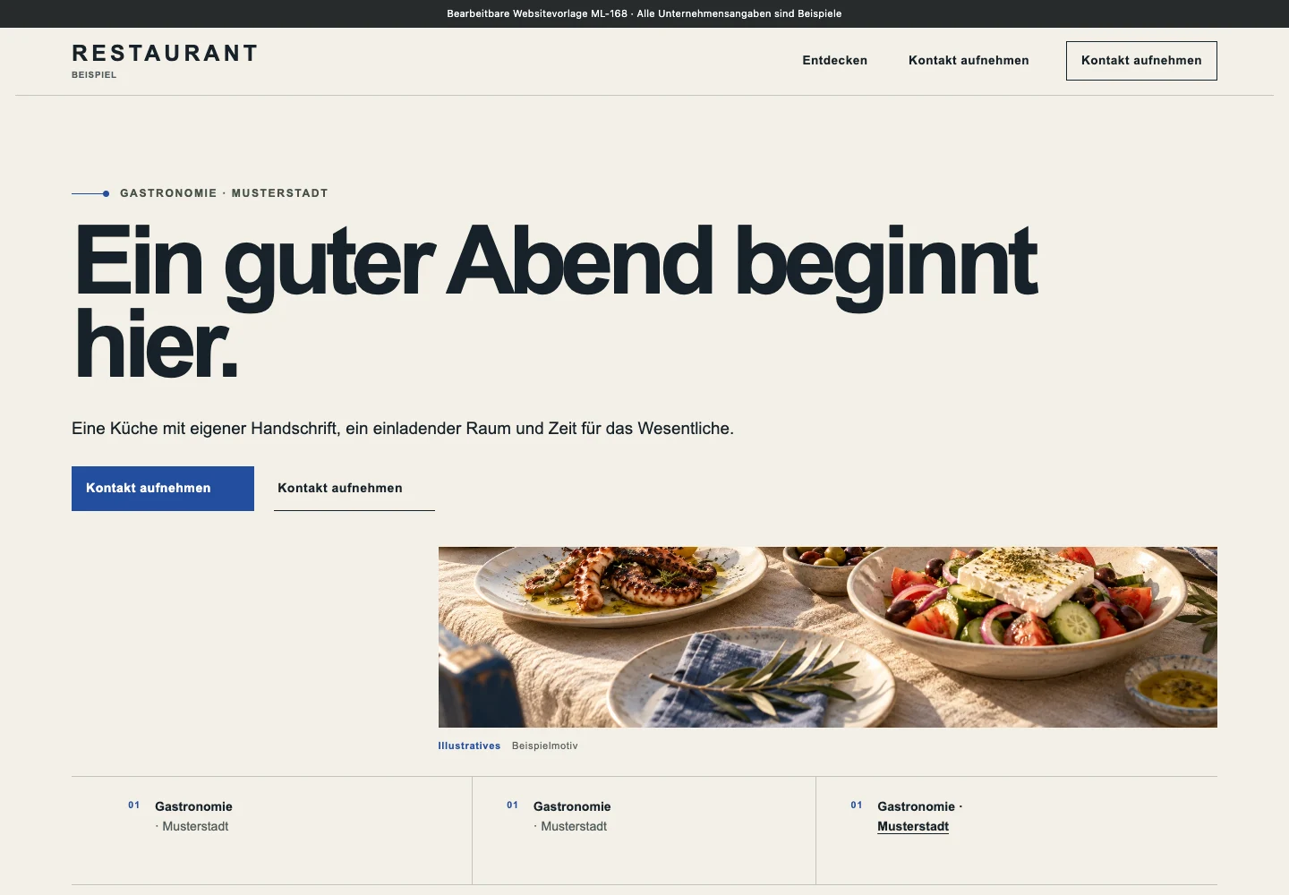 Gastronomie · Edition 168 – Websitevorschau