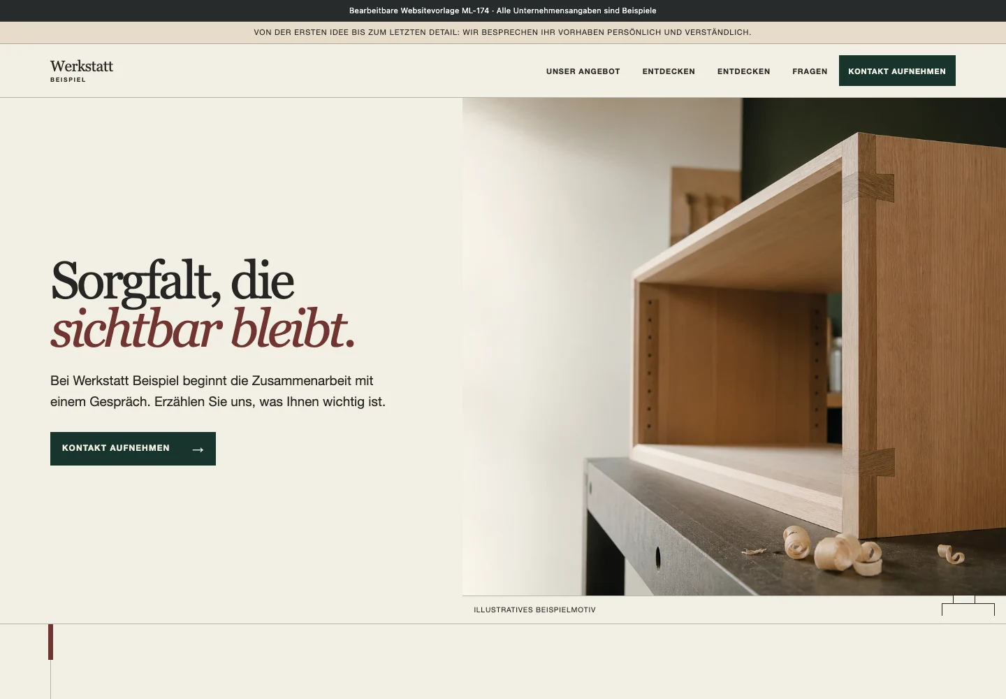 Handwerk · Edition 174 – Websitevorschau