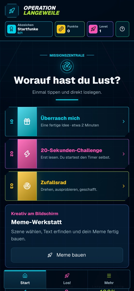 Operation Langeweile – offizielle Store-Vorschau 1