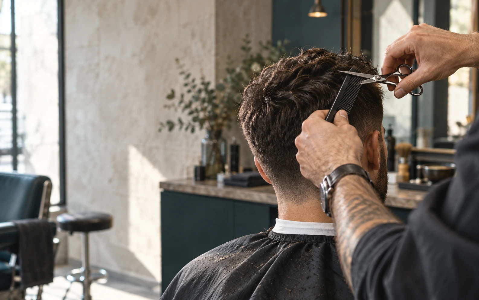 Illustratives Motiv für Friseur & Barber