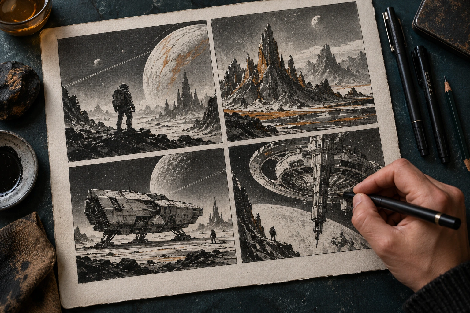 Illustratives Motiv für Kreativstudio